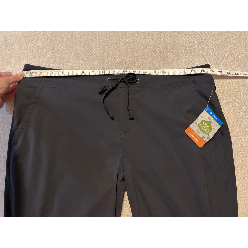 Columbia Anytime Outdoor Boot Cut Pants Women 16 Black Omni Shield Hiking New - Picture 8 of 11